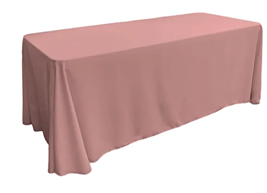 Dusty Pink Rectangular Tablecloth
