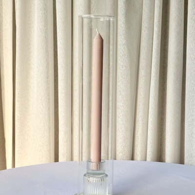 Dinner Candle in Glass Sleeves