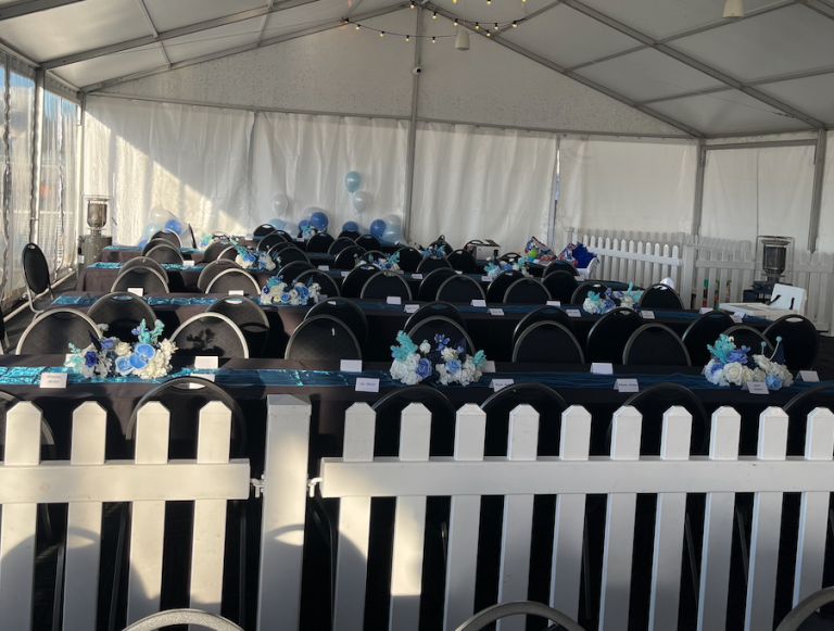 Small Elongated Faux Floral centrepieces