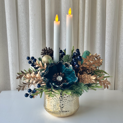 Christmas Centrepiece with candles
